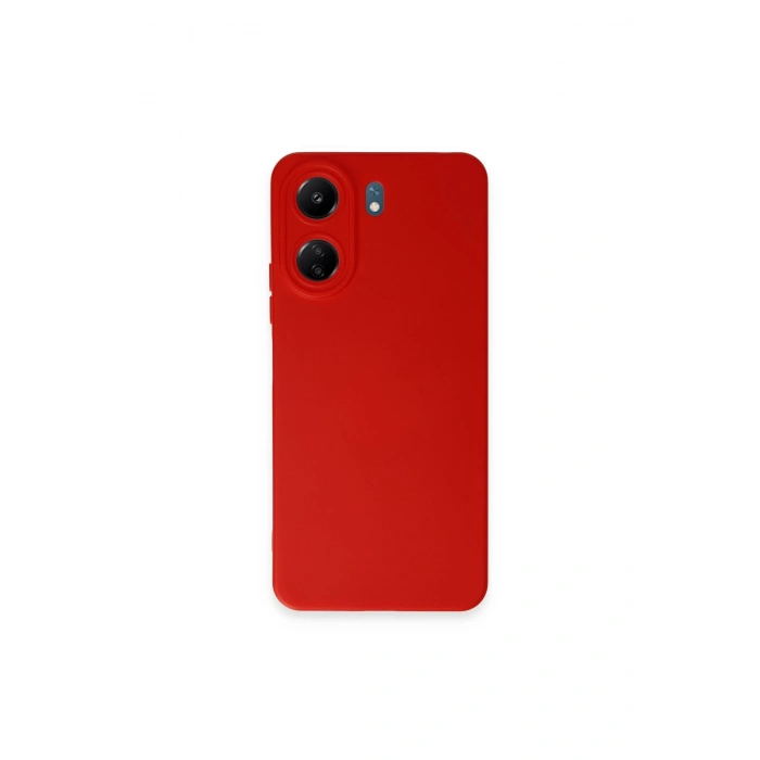 Redmi 13c Kılıf Nano İçi Kadife Silikon - Kırmızı