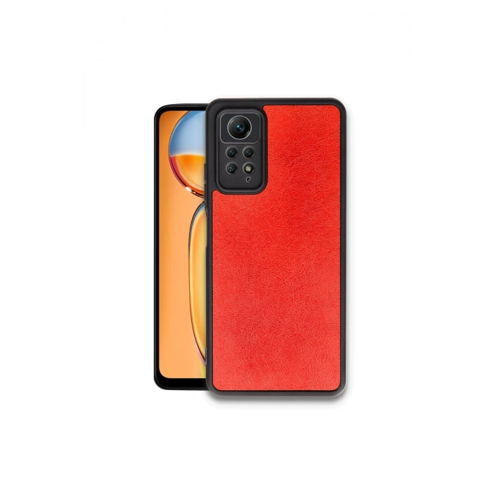 Redmi Note 12 Pro 4g Kılıf Aras Deri Kapak - Kırmızı