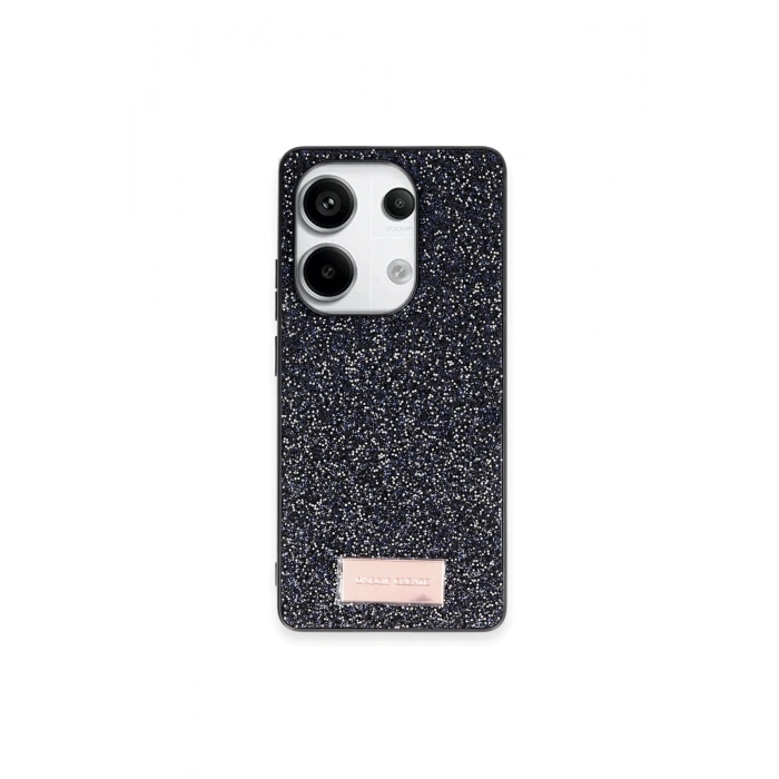 Onegif Redmi Note 13 Pro 4g Bright Simli Kapak - Siyah