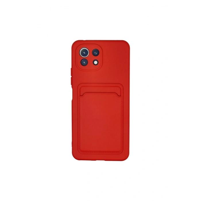 Mi 11 Kılıf Kelvin Kartvizitli Silikon - Kırmızı