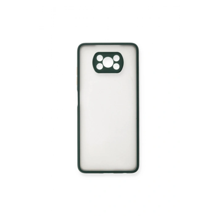 Pocophone X3 Kılıf Montreal Silikon Kapak - Yeşil