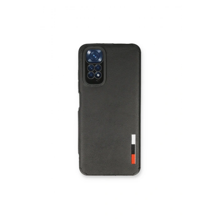 Redmi Note 11 Kılıf Loop Deri Silikon - Siyah