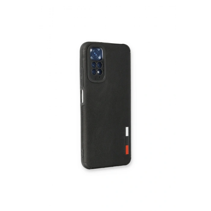 Redmi Note 11 Kılıf Loop Deri Silikon - Siyah