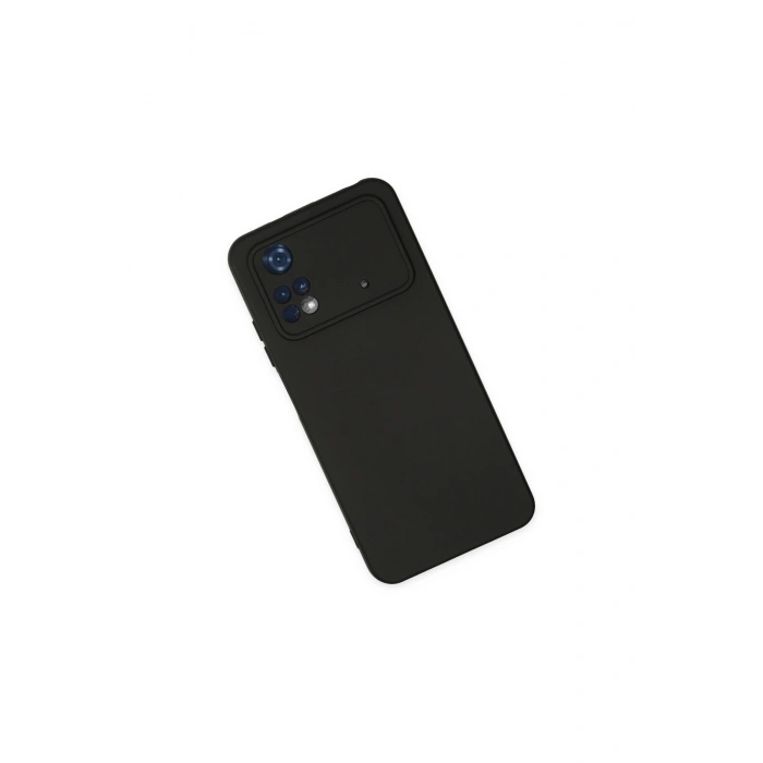 Poco M4 Pro 4g Kılıf Nano İçi Kadife Silikon - Siyah