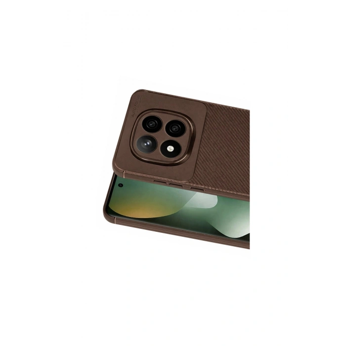 Redmi Note 15 Pro 5g Auto Focus Karbon Kapak - Kahverengi
