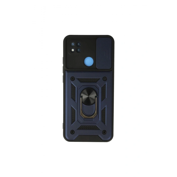 Redmi 9c Kılıf Pars Lens Yüzüklü Silikon - Lacivert