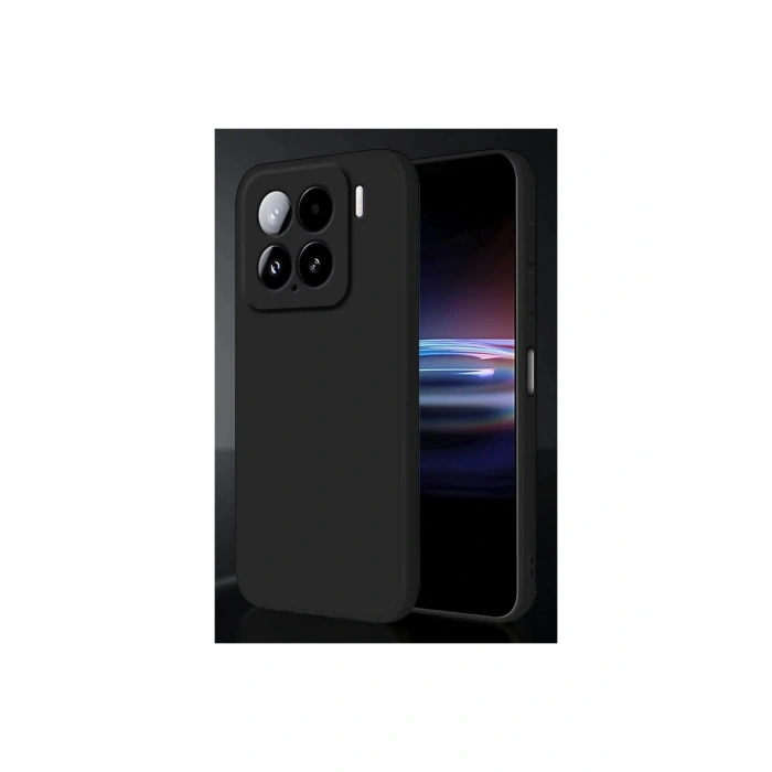 Mi 15 Pro Kılıf Nano İçi Kadife Silikon - Siyah