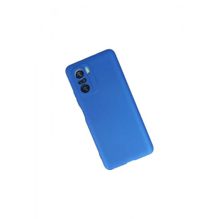 Poco F3 Kılıf First Silikon - Mavi