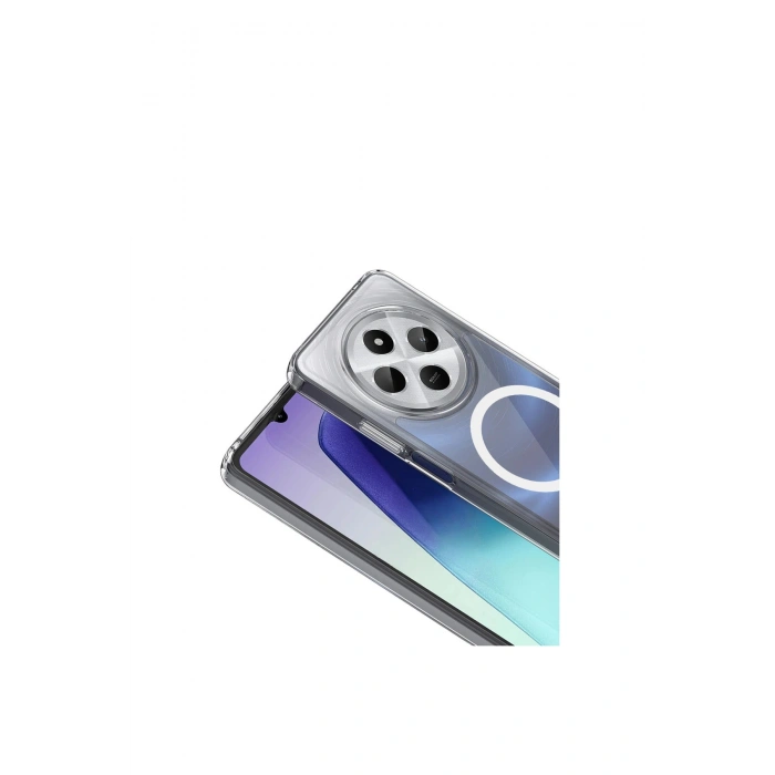 Redmi 14c Combo Sert Şeffaf Magsafe Kapak - Şeffaf