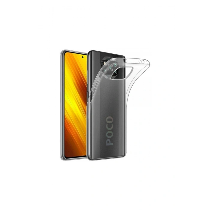 Pocophone X3 Kılıf Lüx Şeffaf Silikon