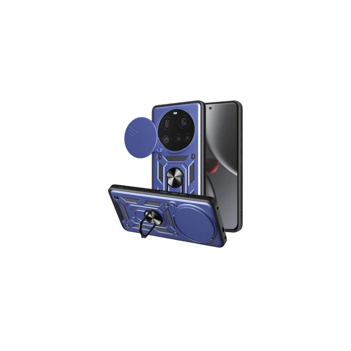 Mi 15 Ultra Kılıf Pars Lens Yüzüklü Silikon - Lacivert