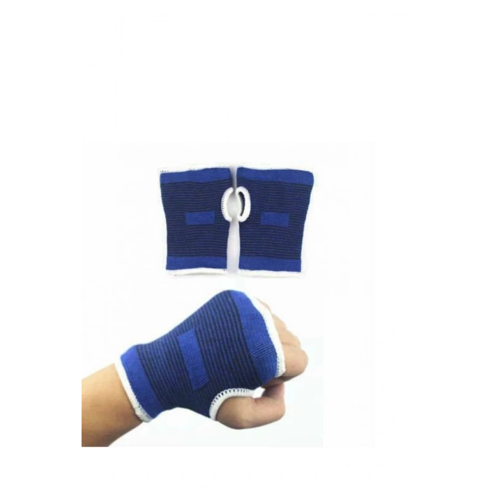 Mavi Bilek Koruyucu Spor Destekliği Çift El İçin Evrensel Boy