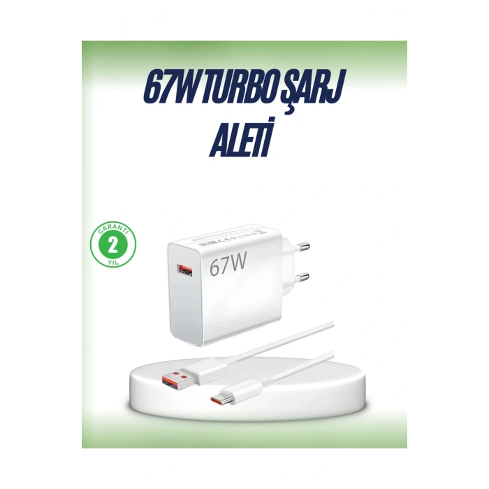 67 Watt Çift Turbo Şarj Adaptörü Reno 4 5 6 Uyumlu