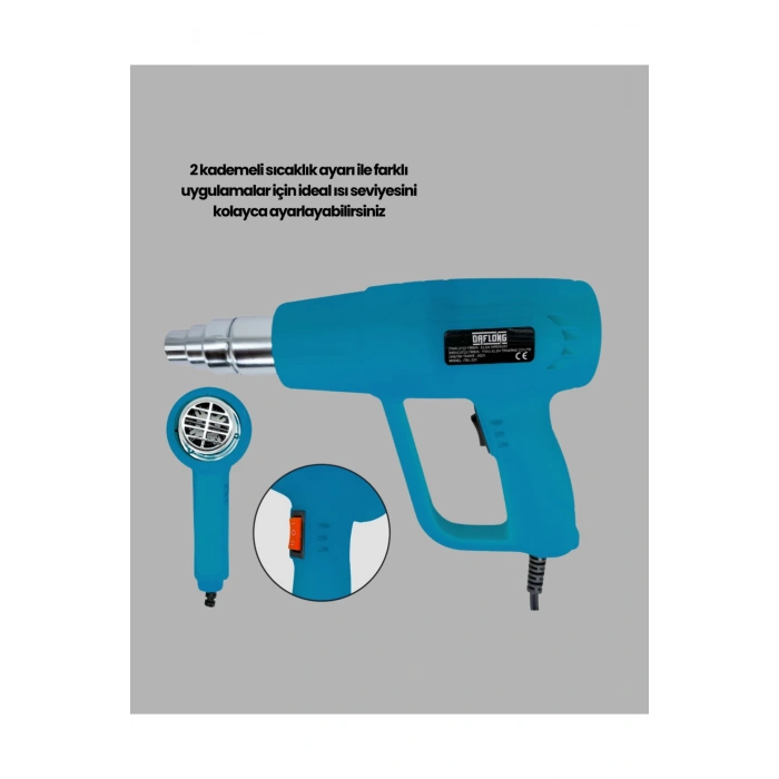 Ayarlanabilir Isı Tabancası Boya Sökme Lehim Isıtma