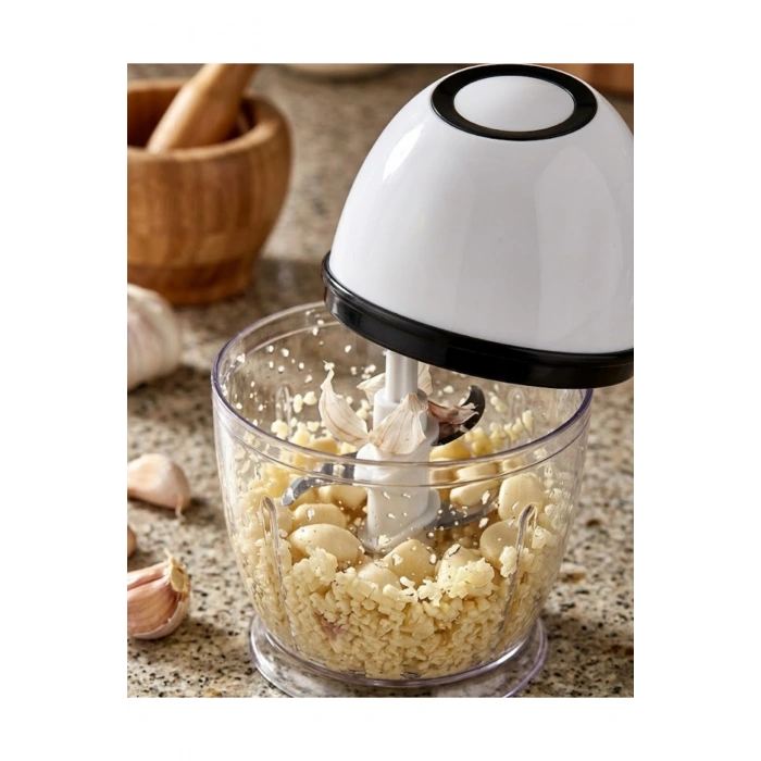 Şarjlı Mini Mutfak Doğrayıcı 450 ML Sebze Sarımsak Soğan Doğrayıcı
