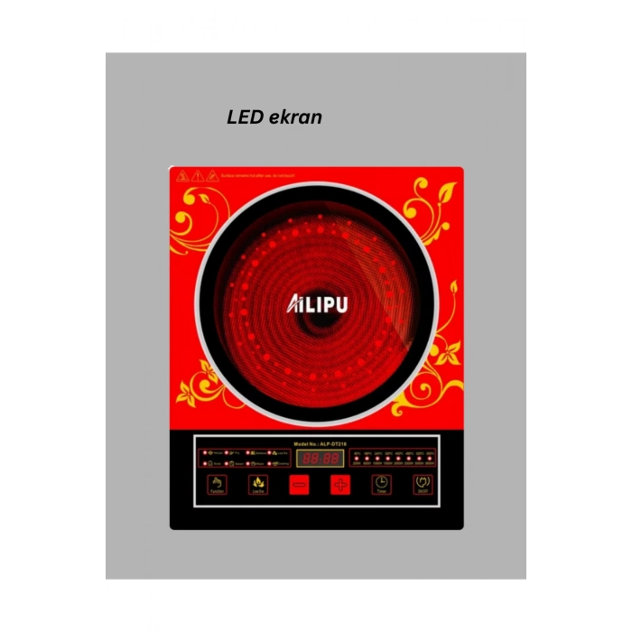 2400 Watt Akıllı İndüksiyon Ocak Dokunmatik Kontrol Isı Ayarlı