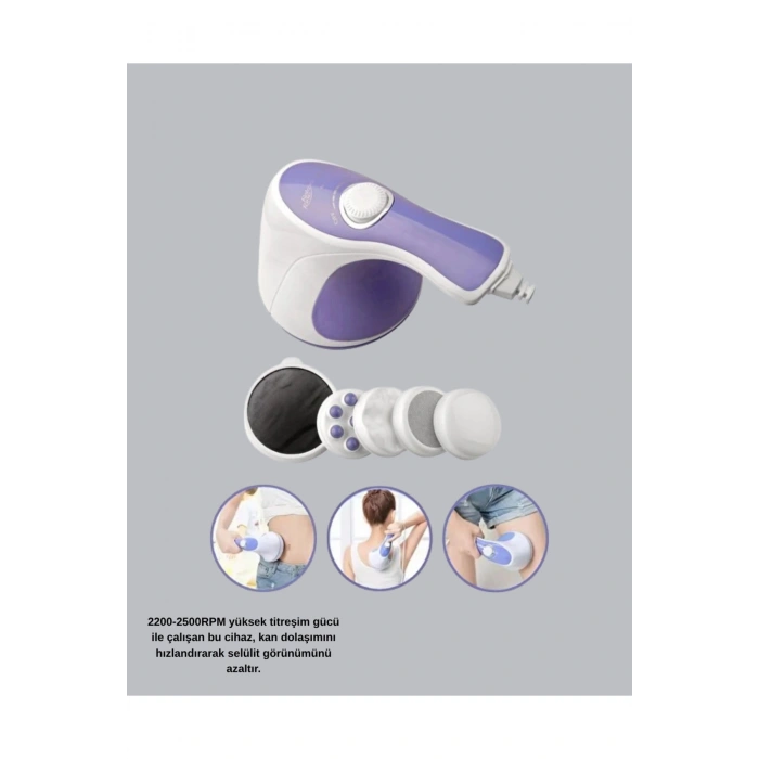 Elektrikli Masaj Aleti – 5 Başlıklı Selülit ve Vücut Sıkılaştırıcı