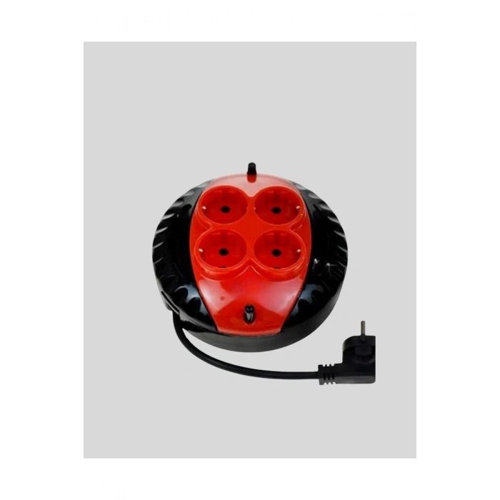 CE Belgeli 3 Metre 4’lü Kablolu Priz Makara