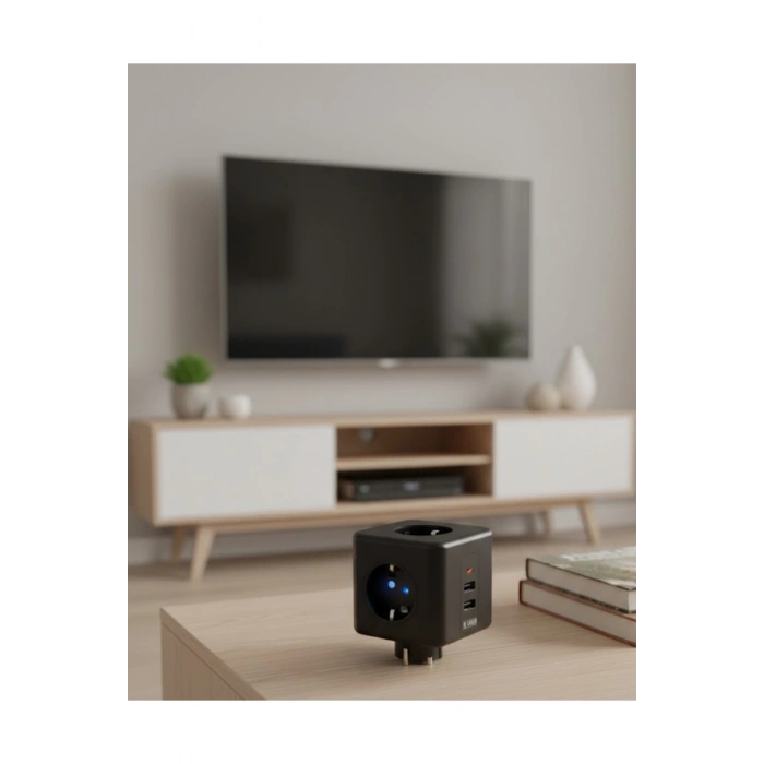 Ev ve Ofis Kullanımı İçin Akım Korumalı USB Girişli Priz