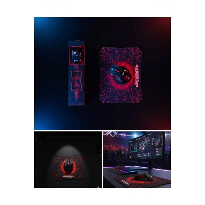 Oyuncu Mouse Seti RGB Aydınlatmalı 7 Fonksiyon Tuşlu Yüksek