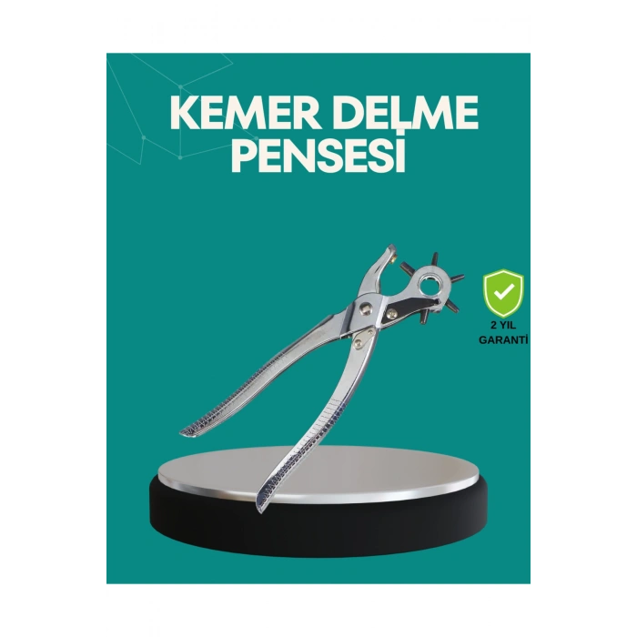 Deri Delme Pensesi 6 Uçlu Ayarlanabilir Kemer Delme Aleti Profesyonel Kullanım