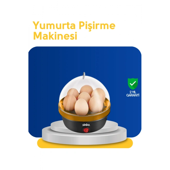 Otomatik Kapanma Özellikli Yumurta Pişirme Makinesi 7 Kapasiteli