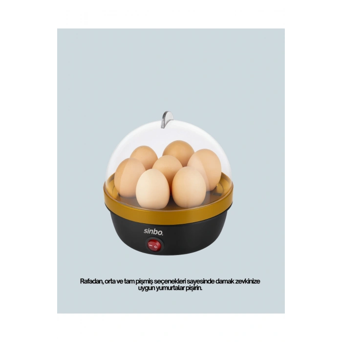 Otomatik Kapanma Özellikli Yumurta Pişirme Makinesi 7 Kapasiteli