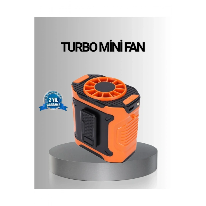 Turbo Mini Taşınabilir Fan – 100 Kademeli Dijital Hız Kontrolü ve Type-C Şarj