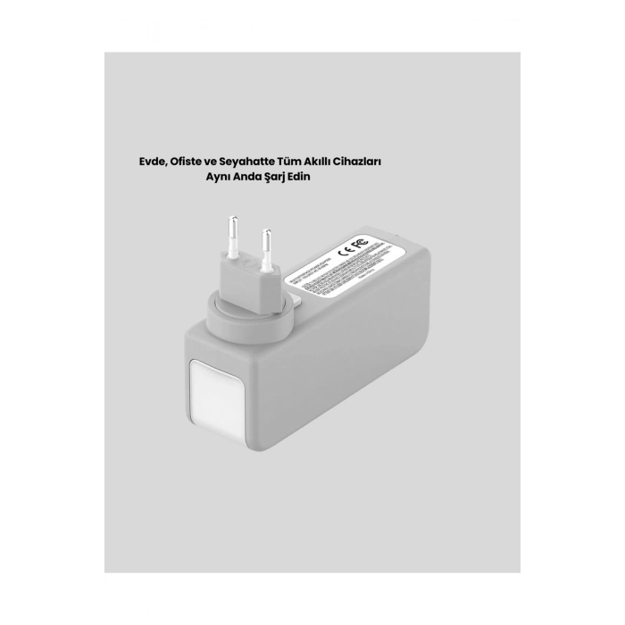 Hızlı Şarj Destekli Zaman Ayarlı USB Şarj Adaptörü