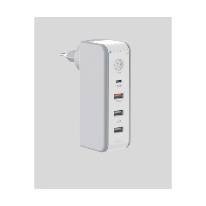 Hızlı Şarj Destekli Zaman Ayarlı USB Şarj Adaptörü