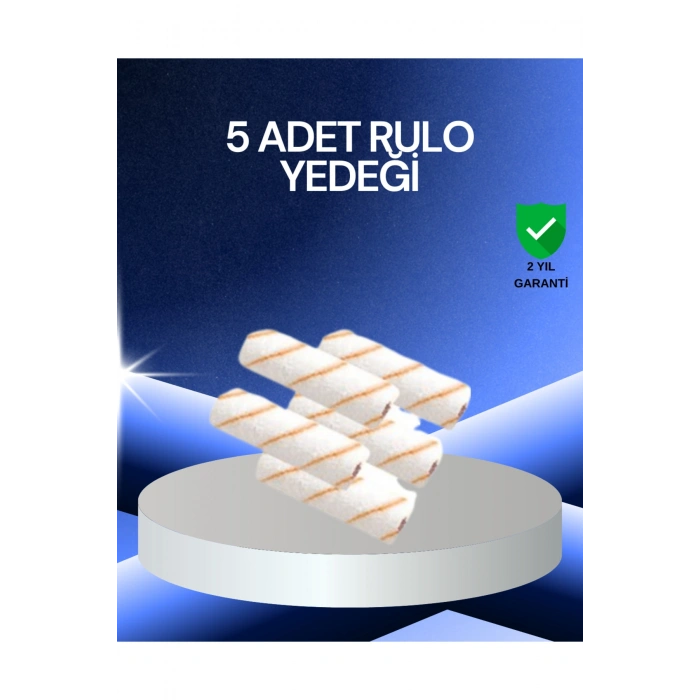 5’li Rulo Boya Seti Küçük Detay Çalışmaları İçin Uygun