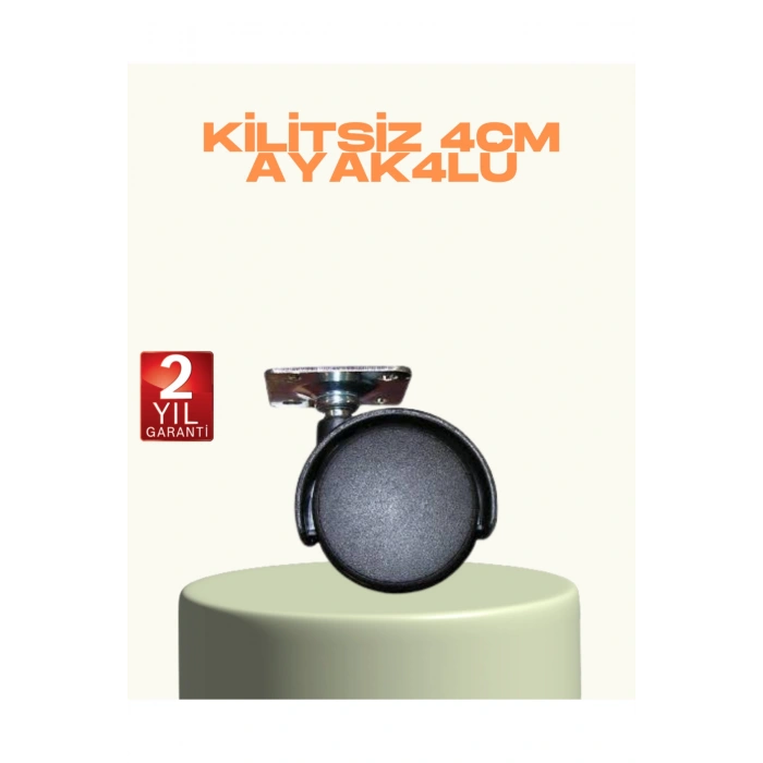 Kilitsiz Mini Tekerlek Ayak 4 cm 4’lü Set Kolay Montaj
