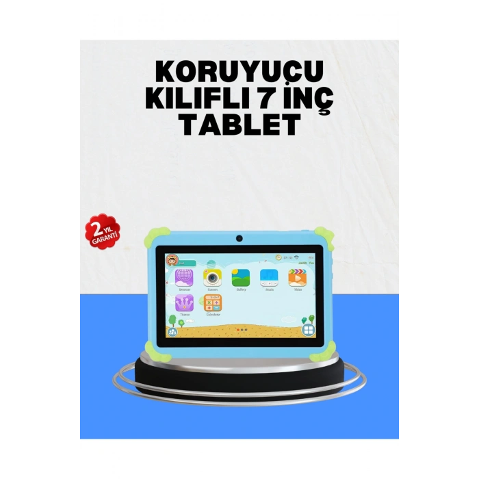 HD Ekranlı 7 İnç Tablet WiFi ve Bluetooth Bağlantılı