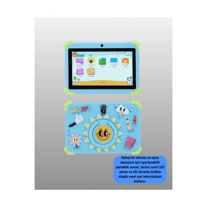 HD Ekranlı 7 İnç Tablet WiFi ve Bluetooth Bağlantılı