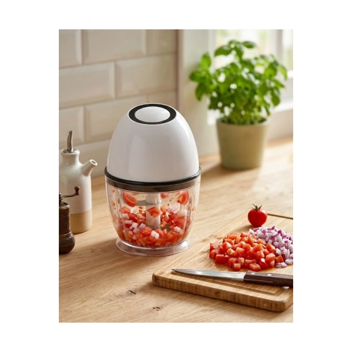 Mini Elektrikli Doğrayıcı 450 ML Şarjlı Sebze Doğrama Makinesi