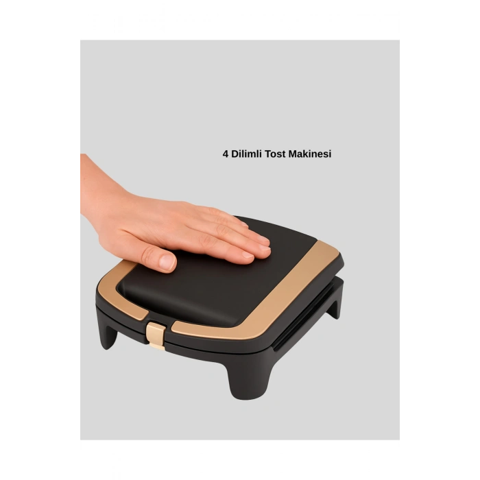 Tost Makinesi Yapışmaz Plaka 1500 Watt Güçlü
