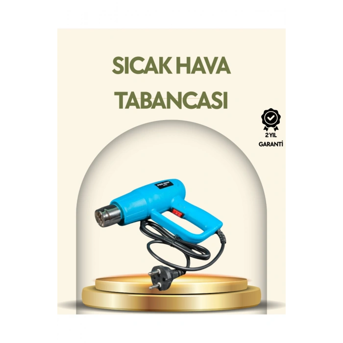 2000W Profesyonel 2 Kademeli Isı Tabancası Sıcak Hava Üfleme