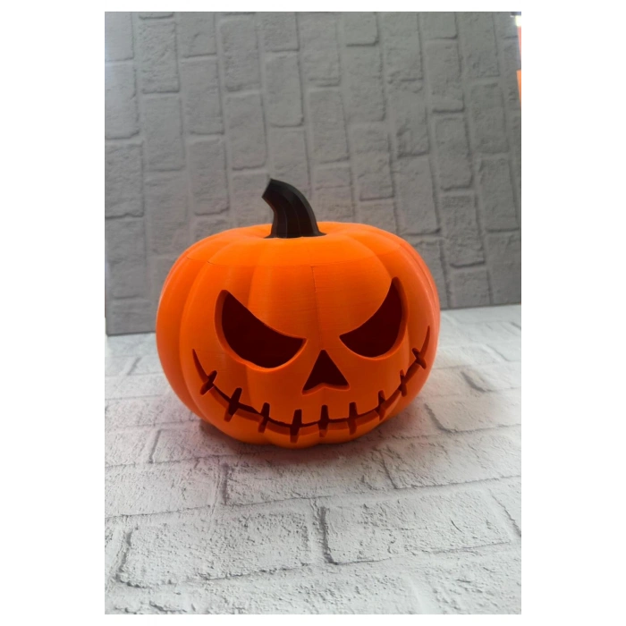 Kapaklı Balkabağı Dekor Kutusu 21×15 cm Halloween Temalı Saklama