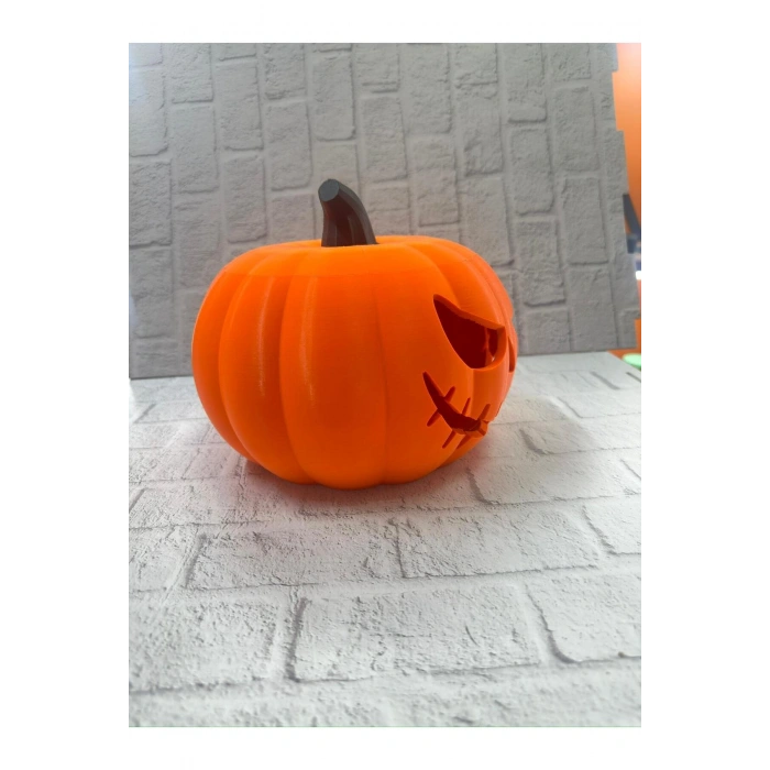 Kapaklı Balkabağı Dekor Kutusu 21×15 cm Halloween Temalı Saklama