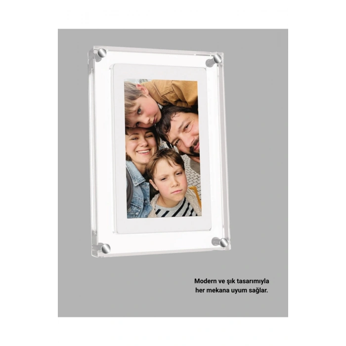 Geniş Görüş Açılı 7 İnç IPS Dijital Çerçeve – Gerçekçi Renkler ve Netlik