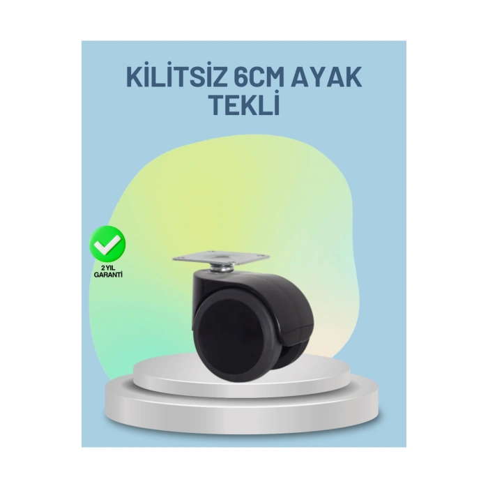 Mobilya Tekerleği 6 cm Kilitsiz Tekli Satış