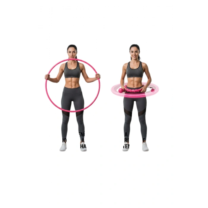 Masajlı Akıllı Hula Hoop Ayarlanabilir Fitness Çemberi