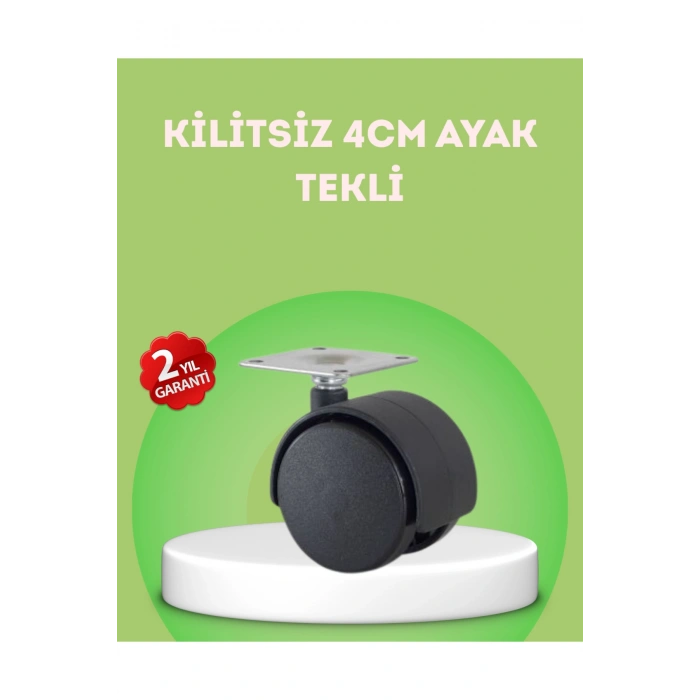 Kilitsiz 4 cm Mobilya Ayağı Tek Adet Pratik ve Dayanıklı
