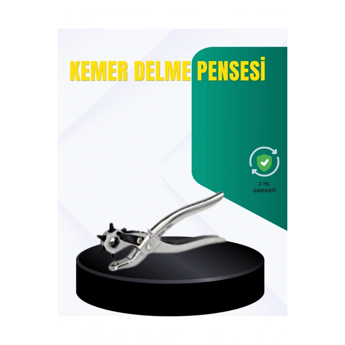 Metal Gövdeli Ayarlanabilir Deri Delme Pensesi 2.5–5 mm Delik Açma Aracı