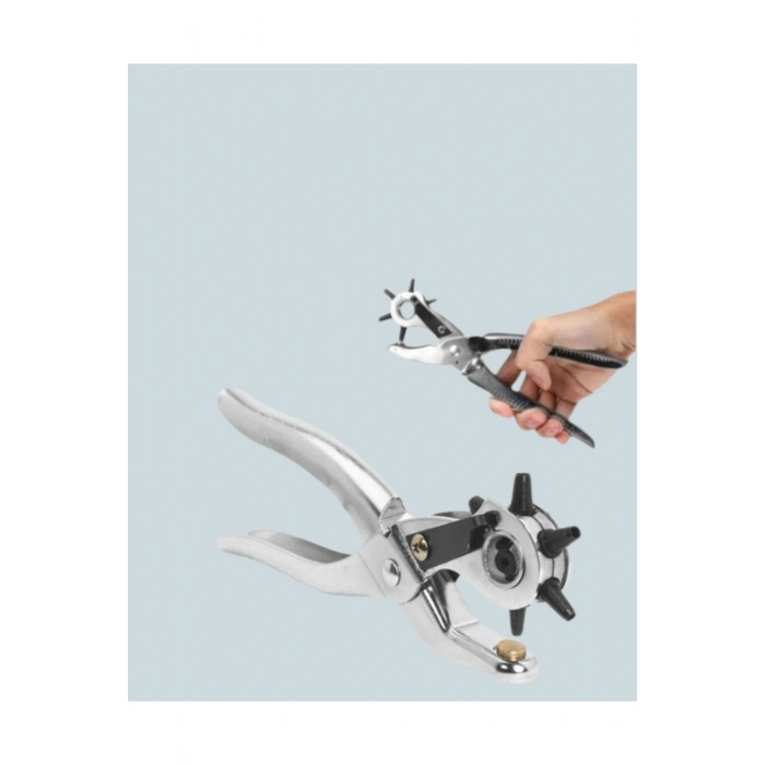 Metal Gövdeli Ayarlanabilir Deri Delme Pensesi 2.5–5 mm Delik Açma Aracı