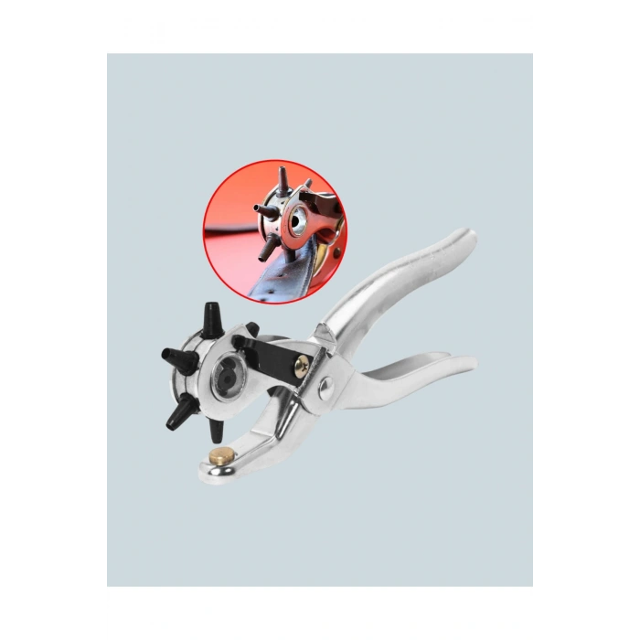 Metal Gövdeli Ayarlanabilir Deri Delme Pensesi 2.5–5 mm Delik Açma Aracı