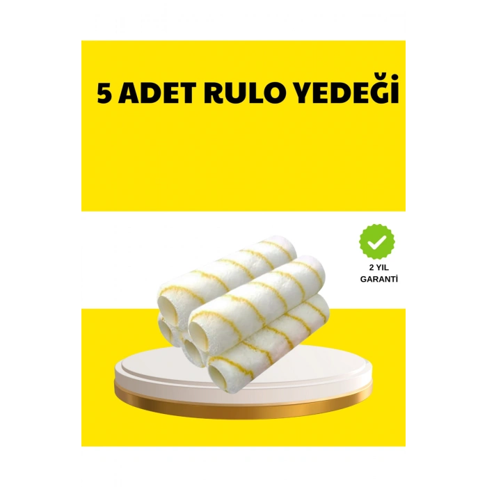5’li İnce İşçilik Boya Rulo Seti Pürüzsüz ve Eşit Kaplama