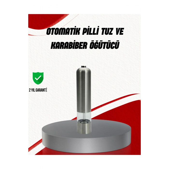 Işıklı Pilli Baharat Değirmeni Taze ve Pratik Öğütme