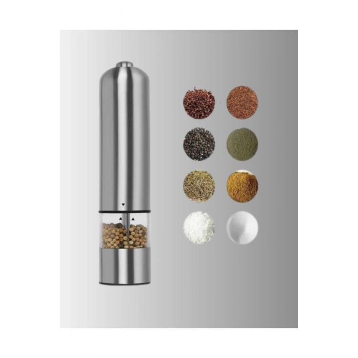 Işıklı Pilli Baharat Değirmeni Taze ve Pratik Öğütme