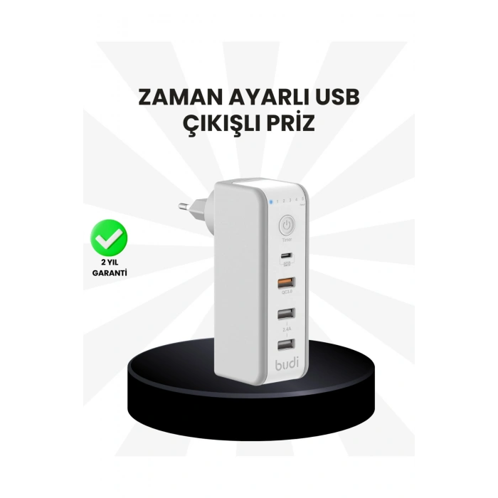 Akıllı Zaman Ayarlı Şarj Cihazı Güvenli ve Enerji Tasarruflu